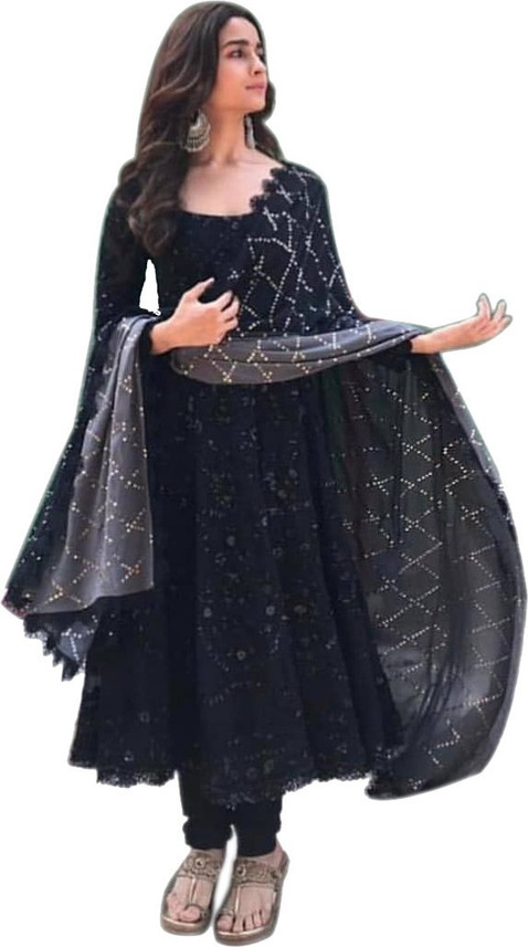 deep neck anarkali