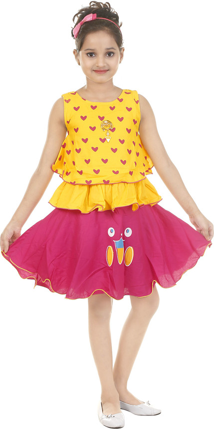 celebrity pink yellow skirt