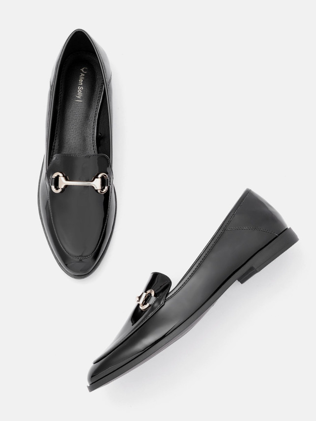 Allen solly black loafers Clearance