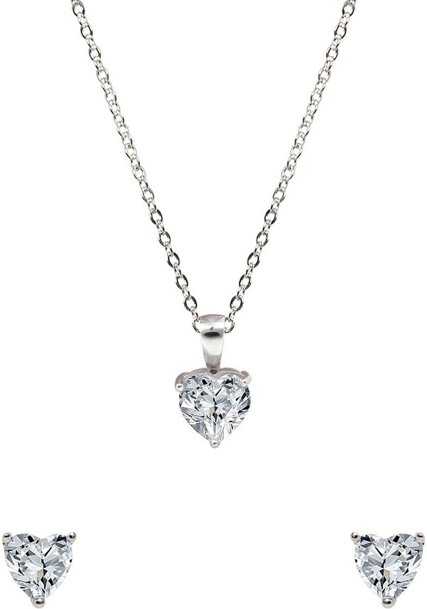 silver necklace set flipkart
