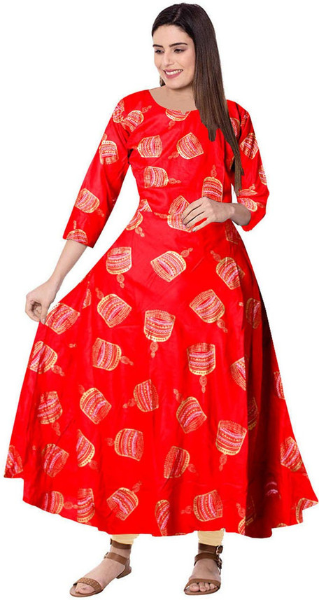 red gown on flipkart