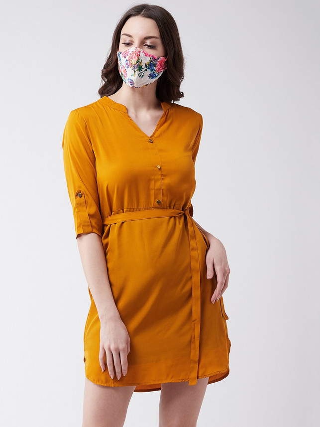 zima leto yellow dress