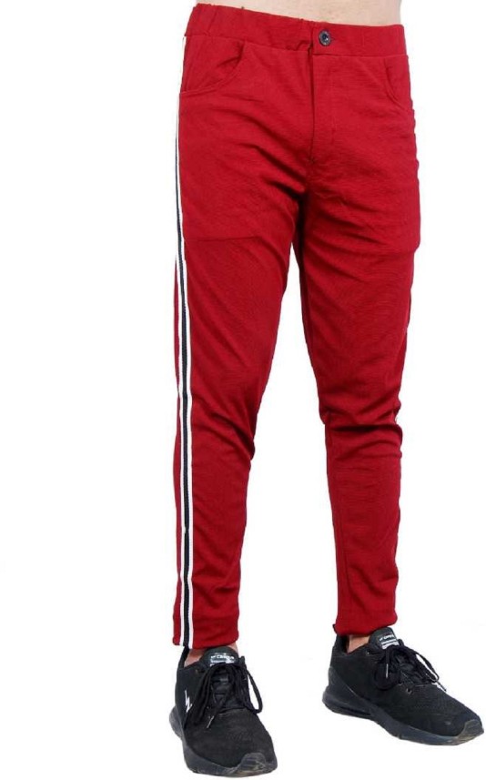 red track pants men