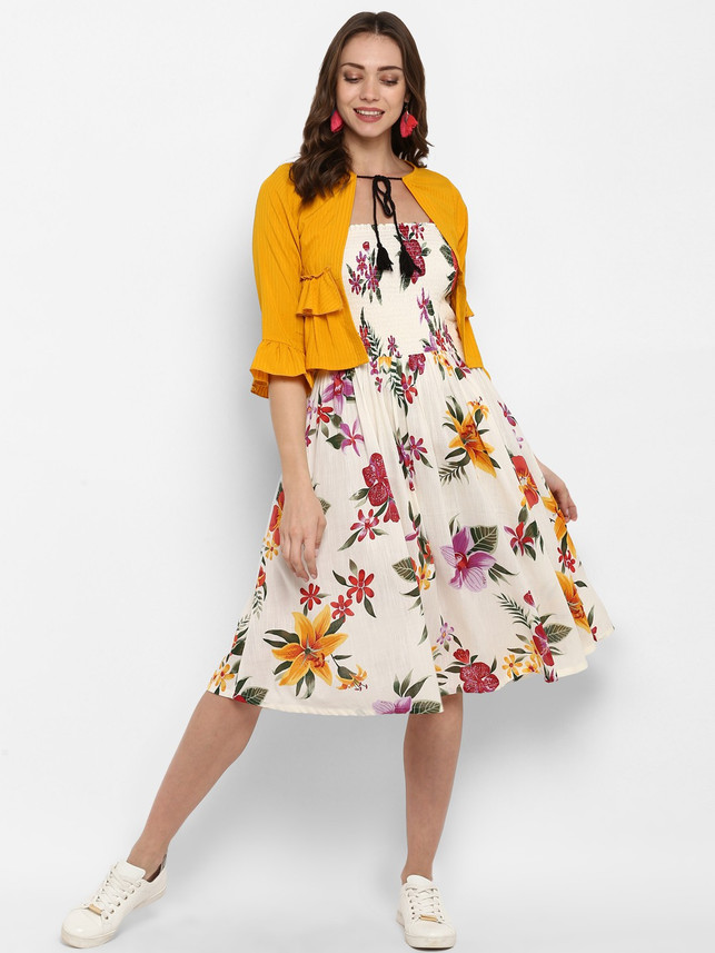 Fit and flare dress flipkart Clearance