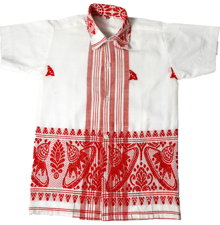 SonChiraiya Boys Self Design Casual Red 