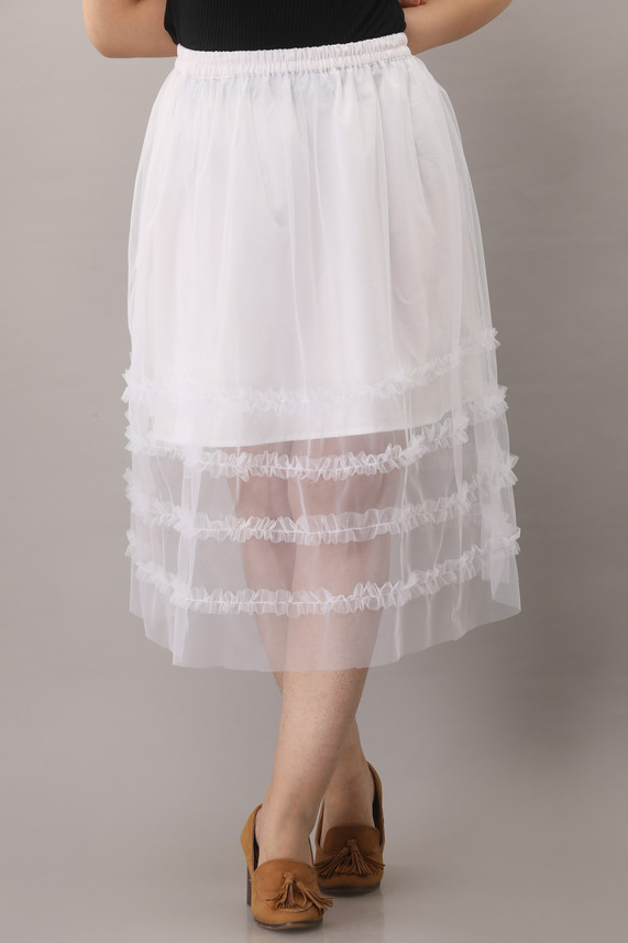 net white skirt