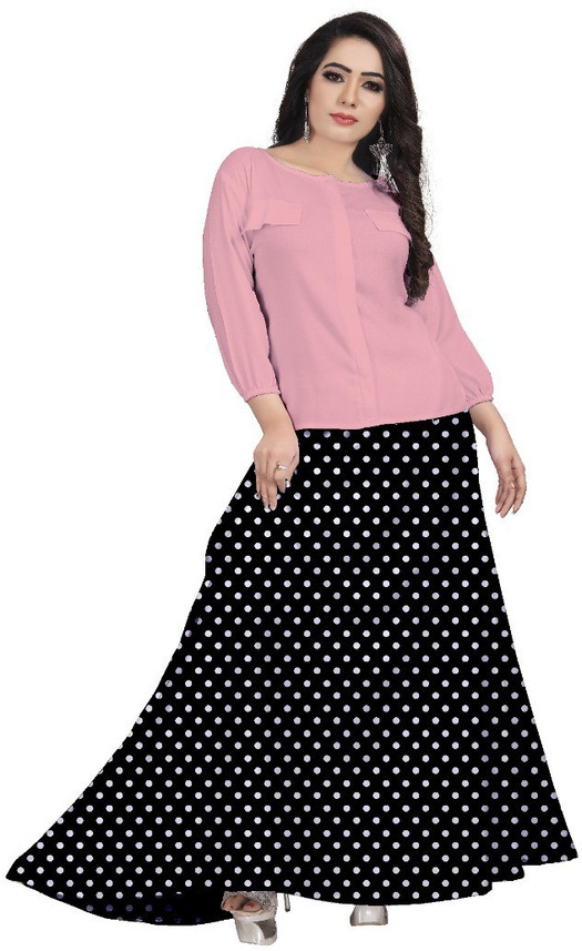 Buy FABFIZA Women Top and Skirt Set 