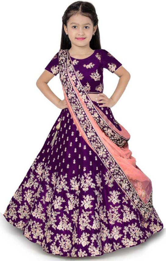 purple ghagra choli