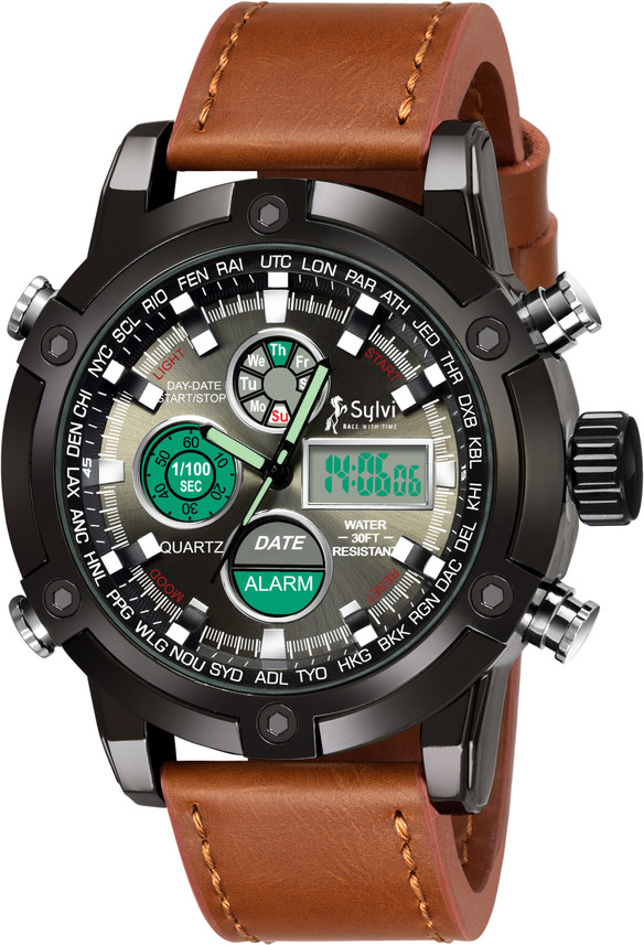 digital watch dual time