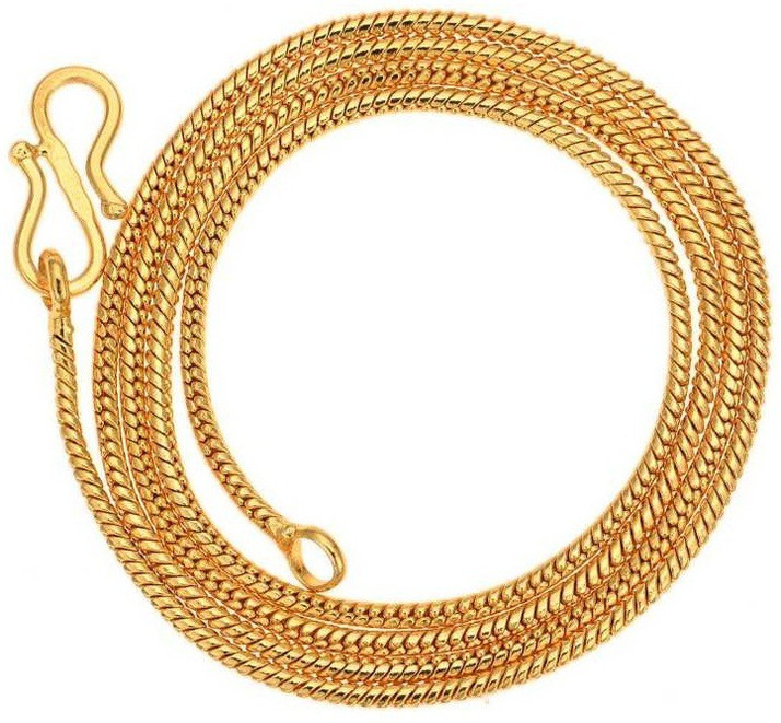 SILVERISH 24K Gold Plated Gold Chain 