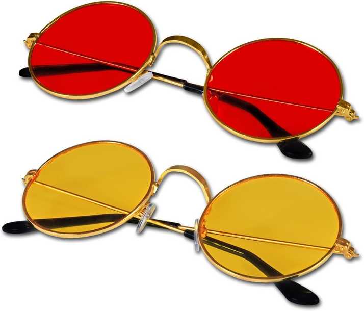 Buy Aleybee Round Sunglasses Yellow Red For Men Women Online Best Prices In India Flipkart Com