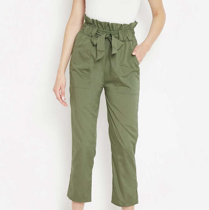 fashion Solid Cotton Women Harem Pants 
