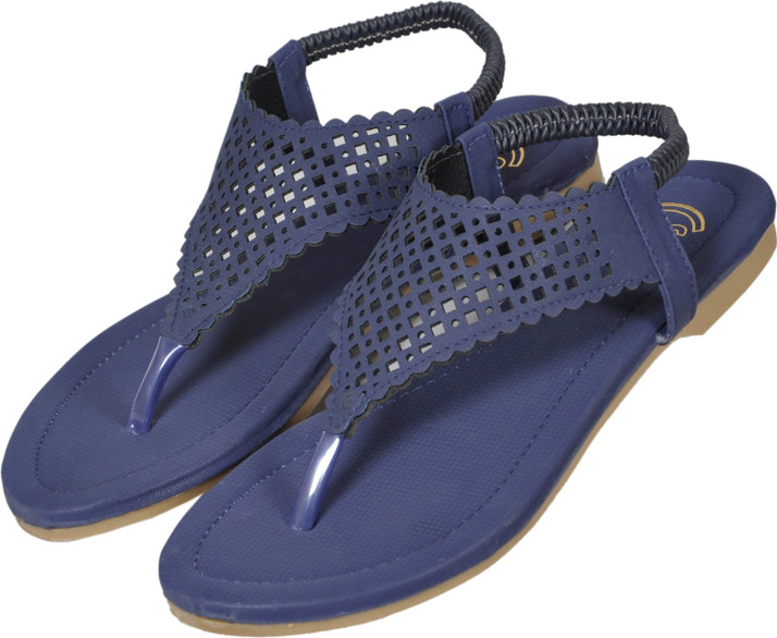 womens navy blue casual sandals