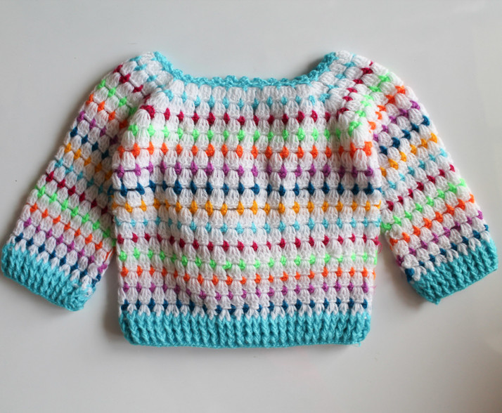 multicoloured cardigan