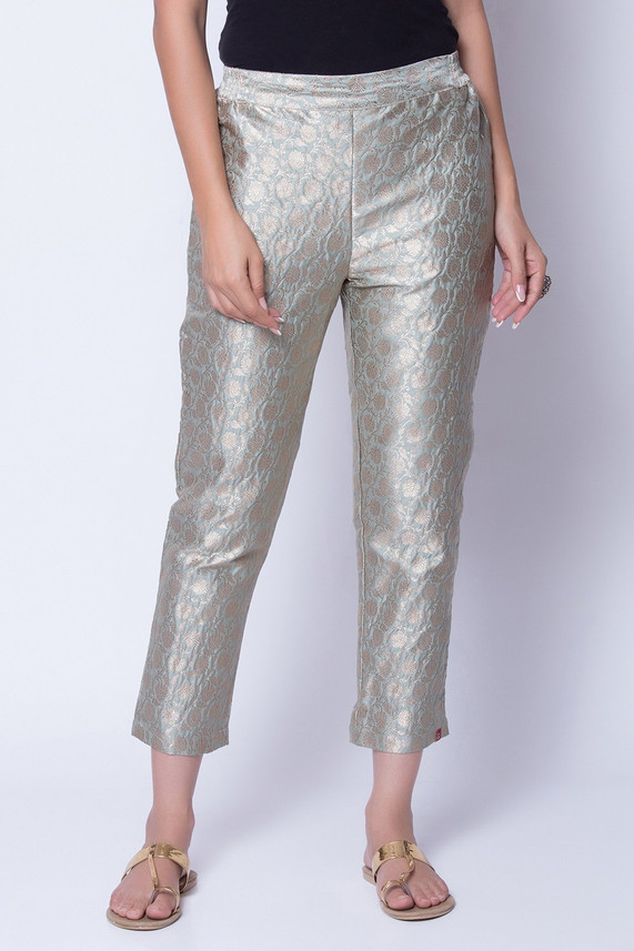 BIBA Women Multicolor Trousers - Buy 