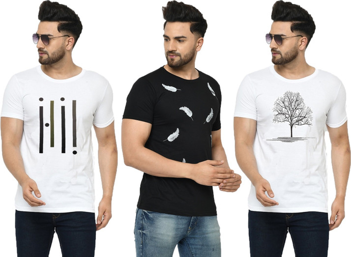 Printed t shirts for mens flipkart Clearance