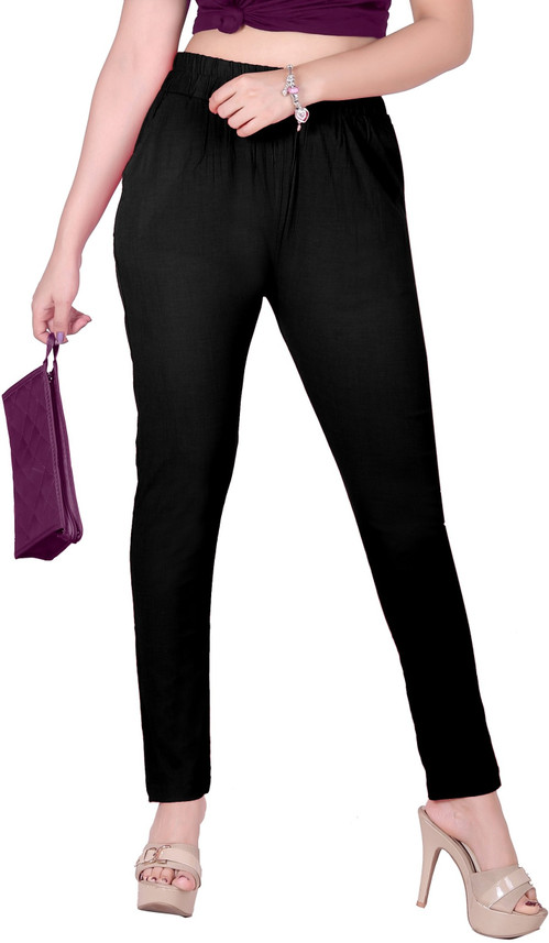 Buy BLACK LADY Slim Fit Women Black 