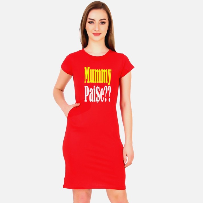 t shirt dress flipkart