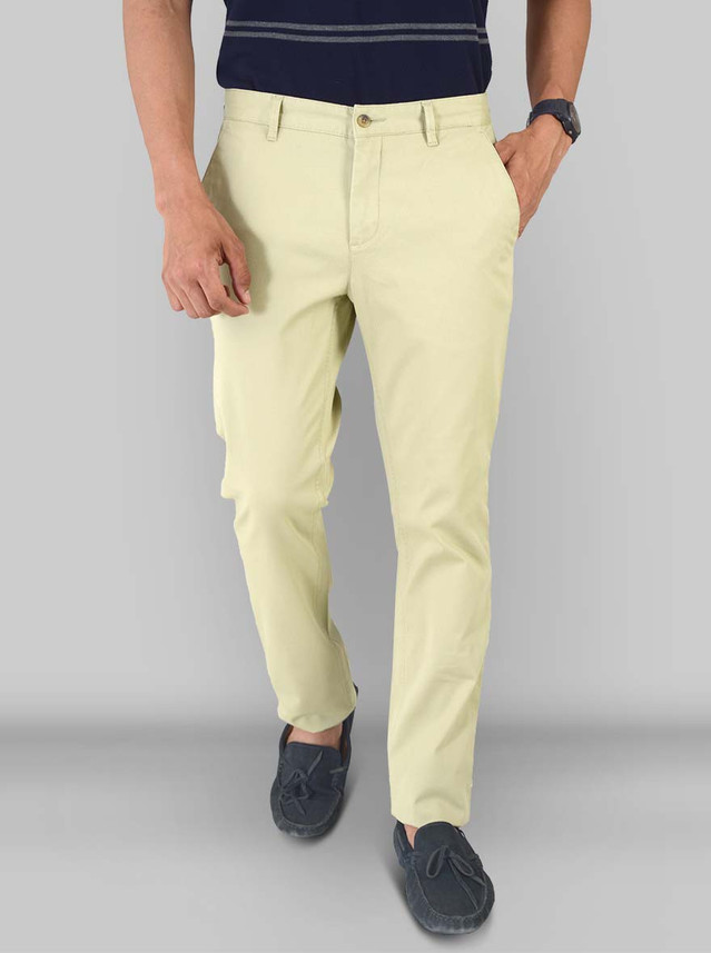 Greenfibre Slim Fit Men Green Trousers 