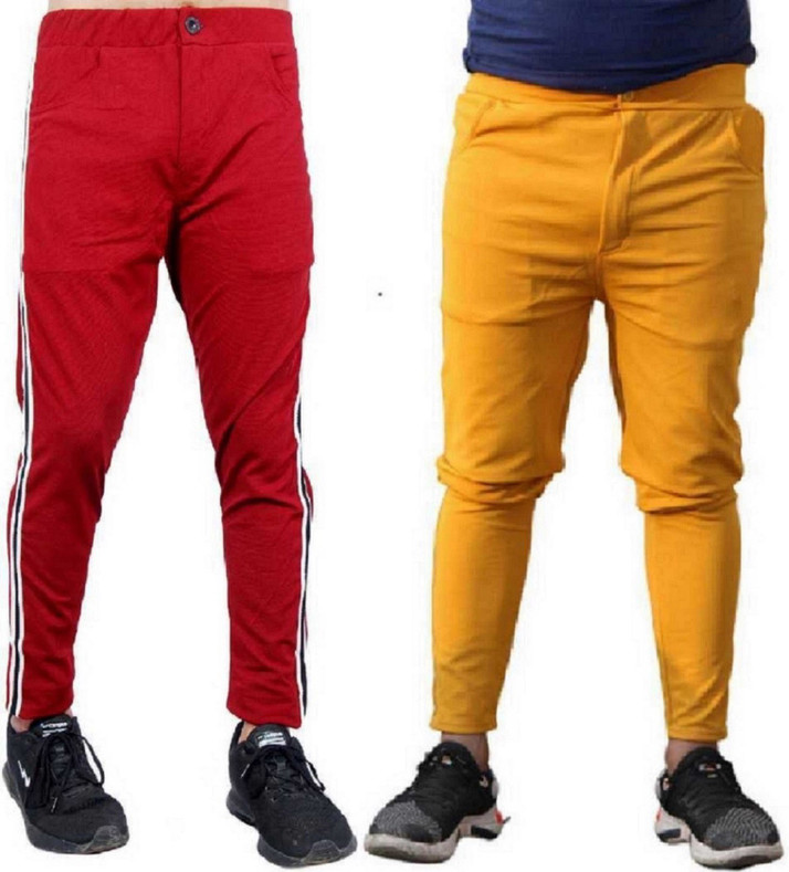Red and yellow track pants Clearance