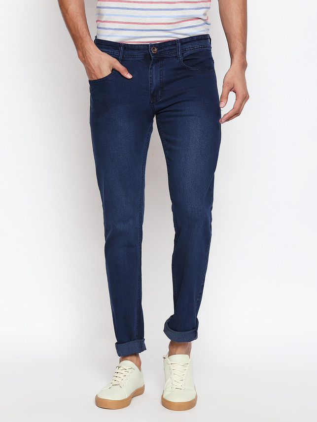 GERICHO LONDON Slim Men Blue Jeans 