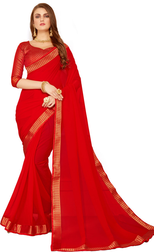 Flipkart plain chiffon sarees Clearance