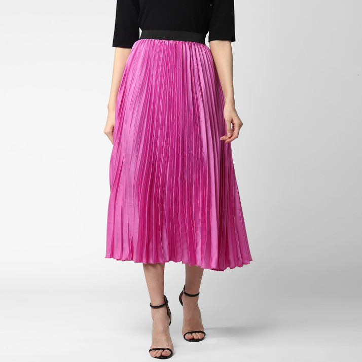 STYLESTONE Solid Women Pleated Pink