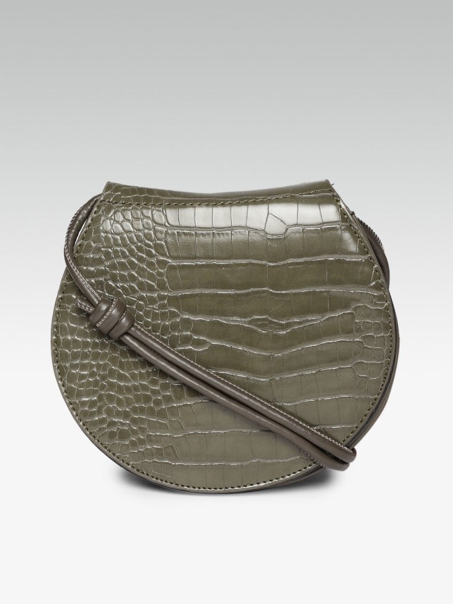 olive green sling bag