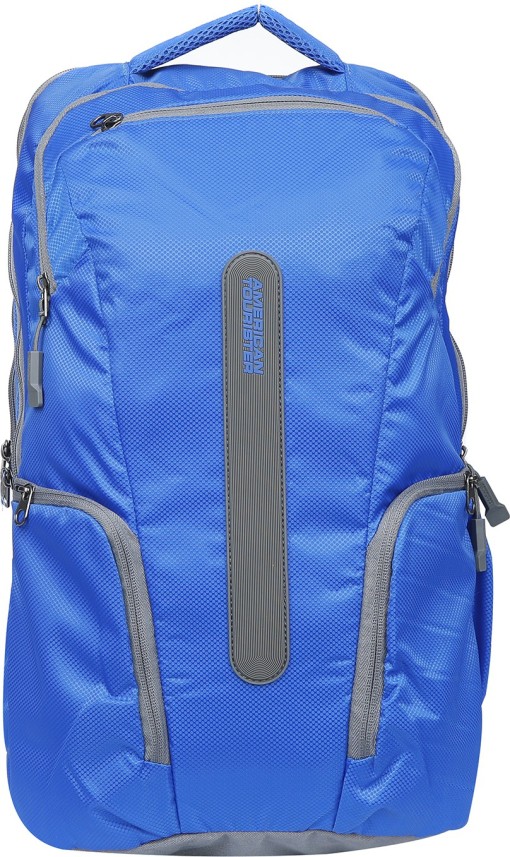 american tourister blue laptop bag