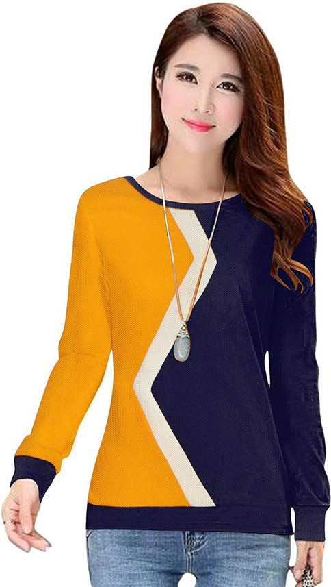 Party Full Sleeve Solid Women Yellow 