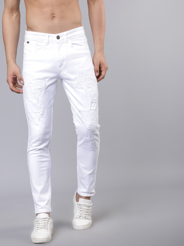 white accidental jeans