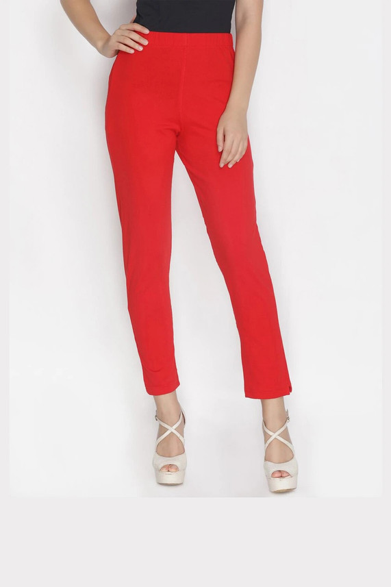 LUX LYRA Regular Fit Women Red Trousers 