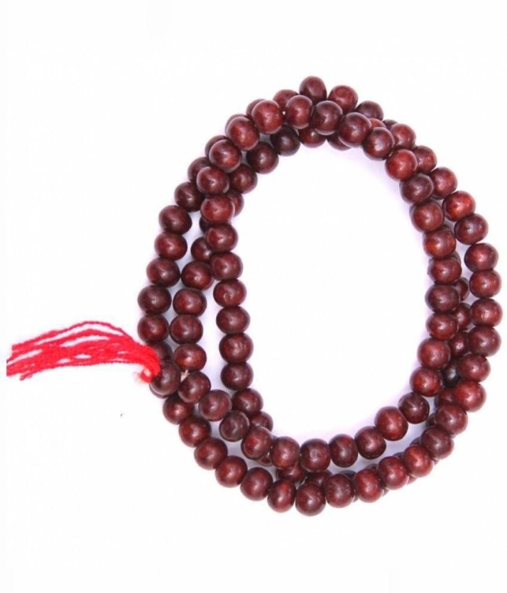 wearing buddhist prayer beads