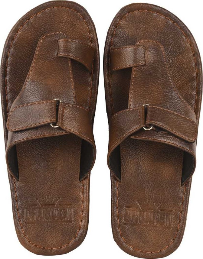 camel leather chappals