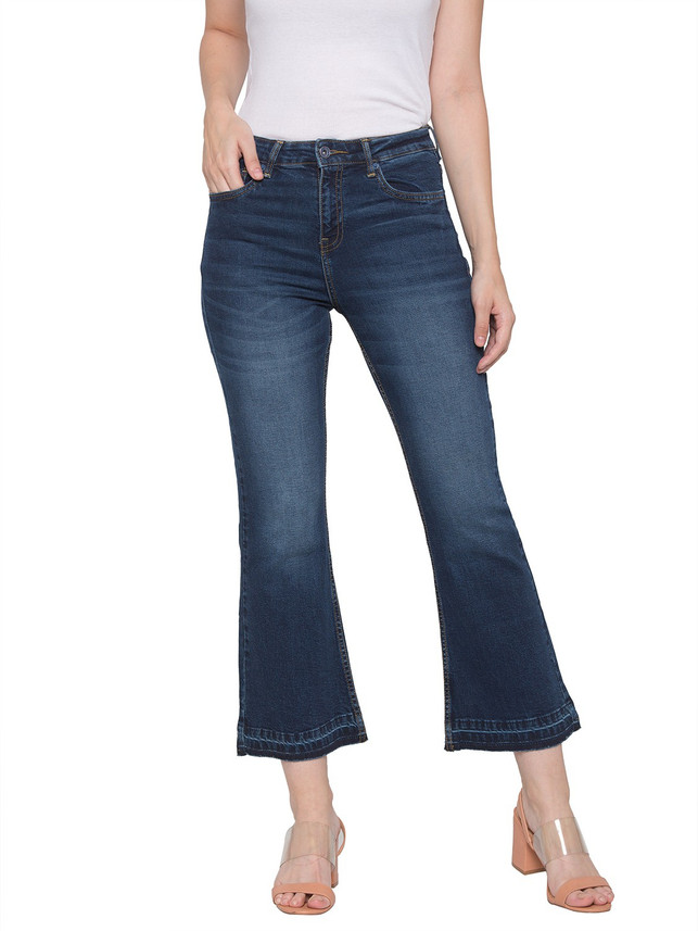 Globus Flared Women Dark Blue Jeans 