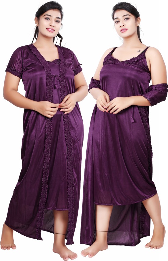 flipkart satin nighty