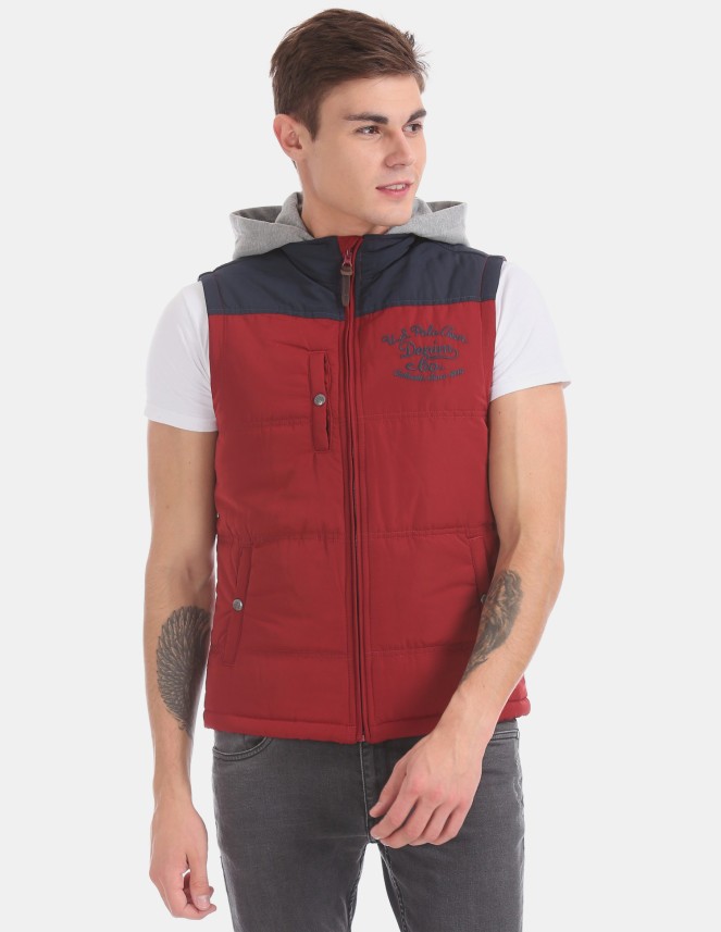 us polo sleeveless jacket