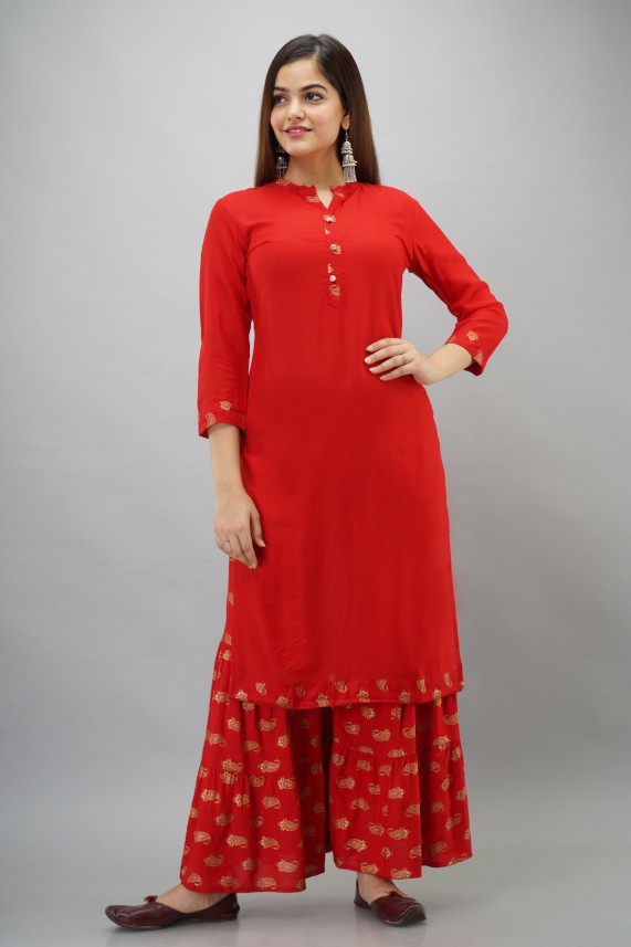 kurti sharara set flipkart