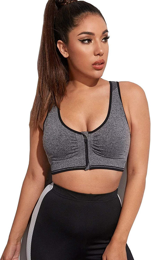 zipper bra