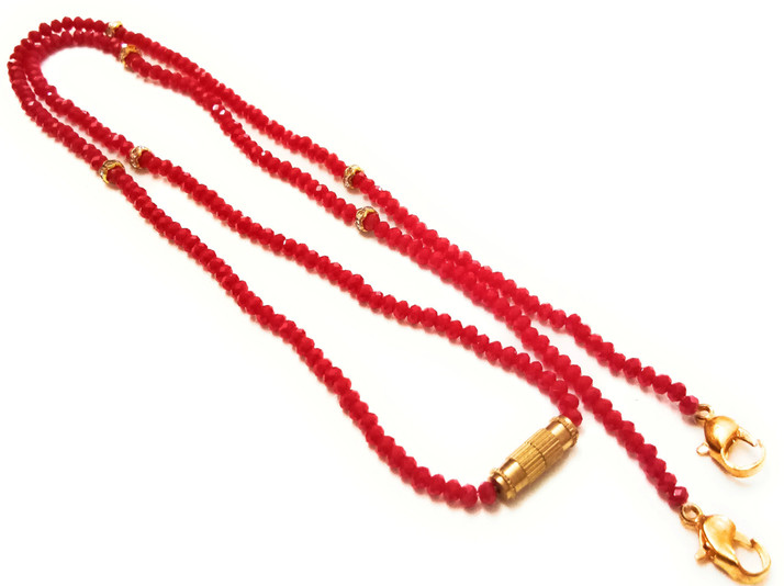 Gold Crystal Handmade Mangalsutra chain 