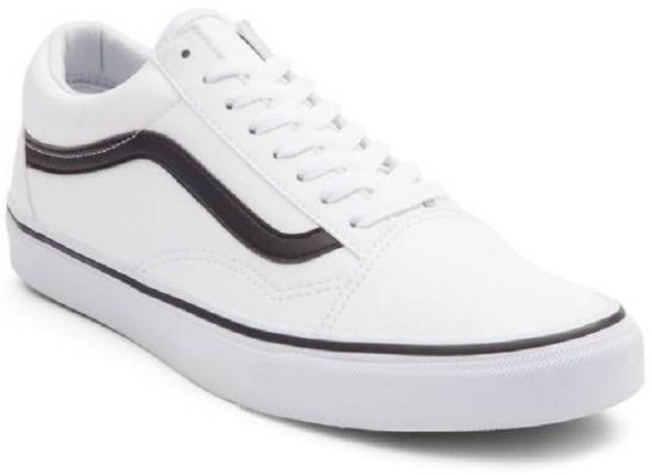 vans old skool white shoes