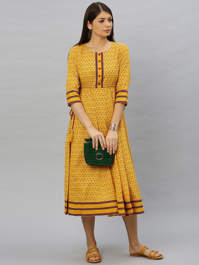 yellow gown flipkart