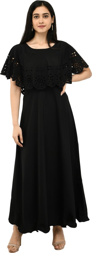 black gown flipkart