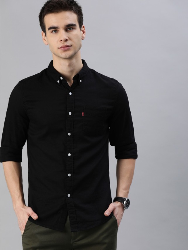 levis black shirt mens