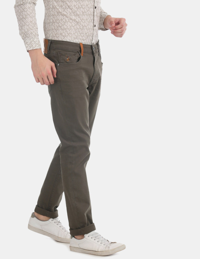 U.S. POLO ASSN. Slim Men Green Jeans 