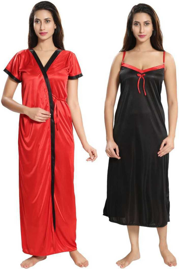 satin nightwear flipkart