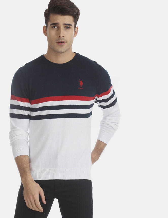 multicolor polo sweater