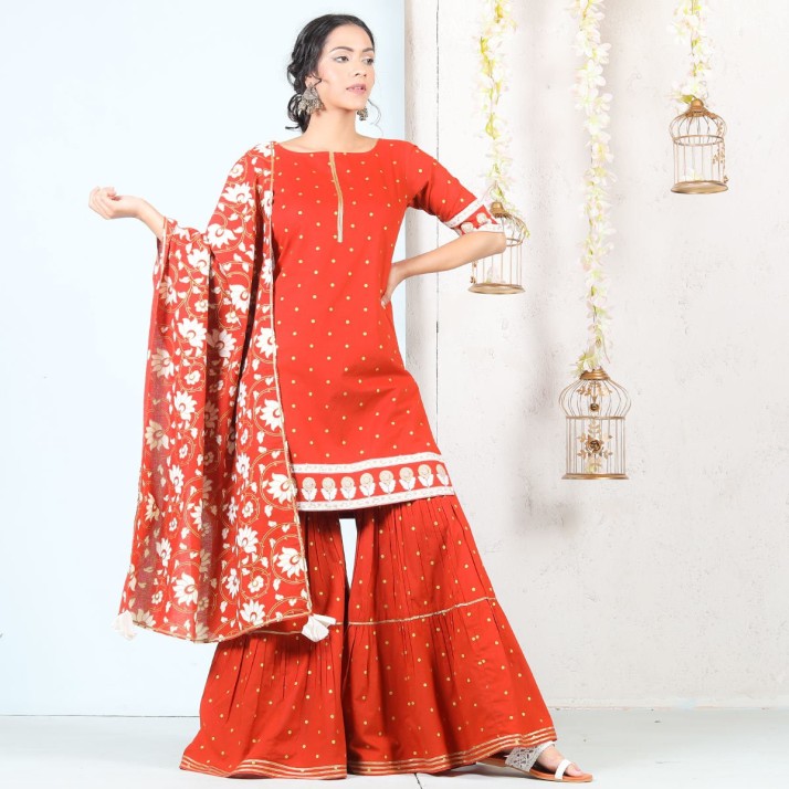 sharara set on flipkart