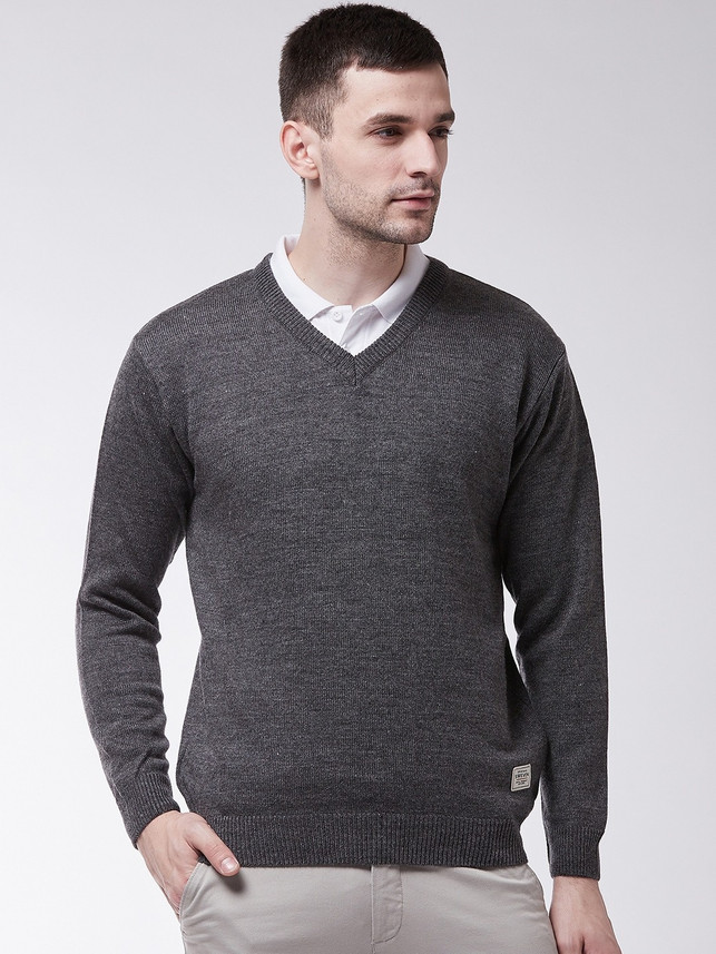 V Neck Long Sweater Flipkart Buy Blue Sweaters Cardigans For Men