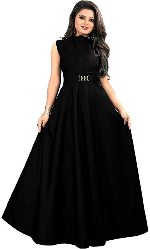 black gown flipkart